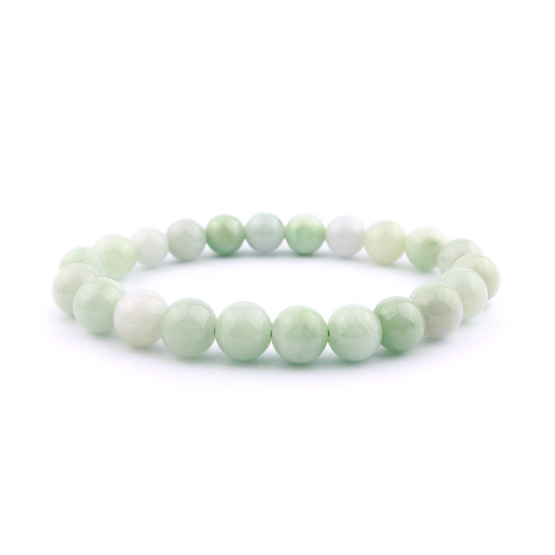 Burmese Jade Stretch Bracelet 8mm