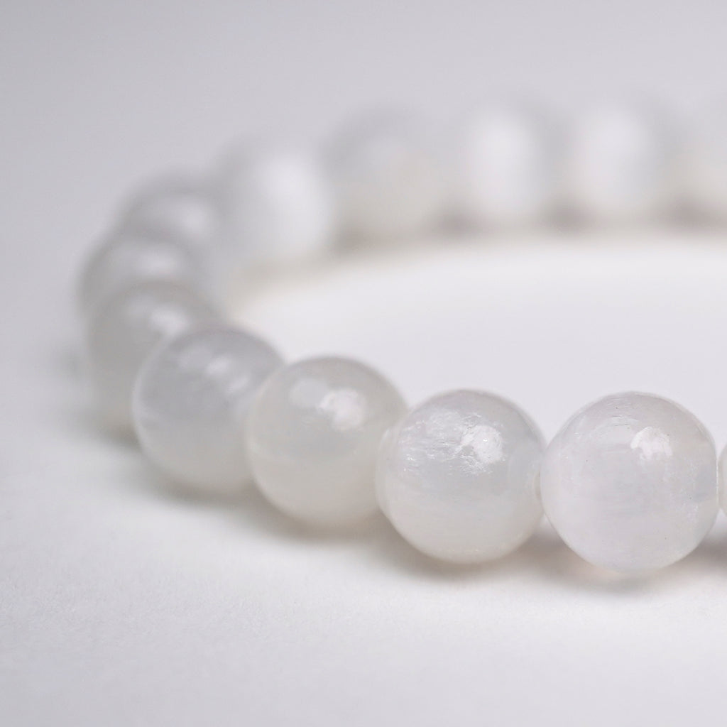 Selenite Stretch Bracelet 6mm