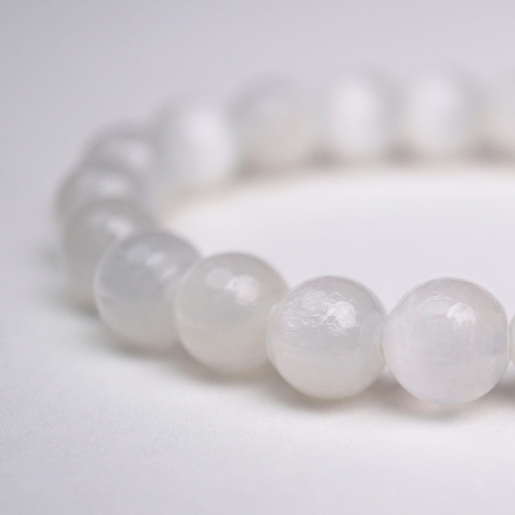 Selenite Stretch Bracelet 6mm