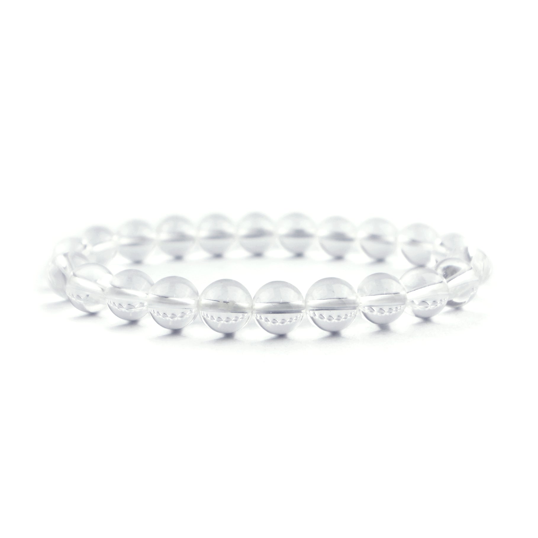 Clear Quartz Stretch Bracelet 8mm