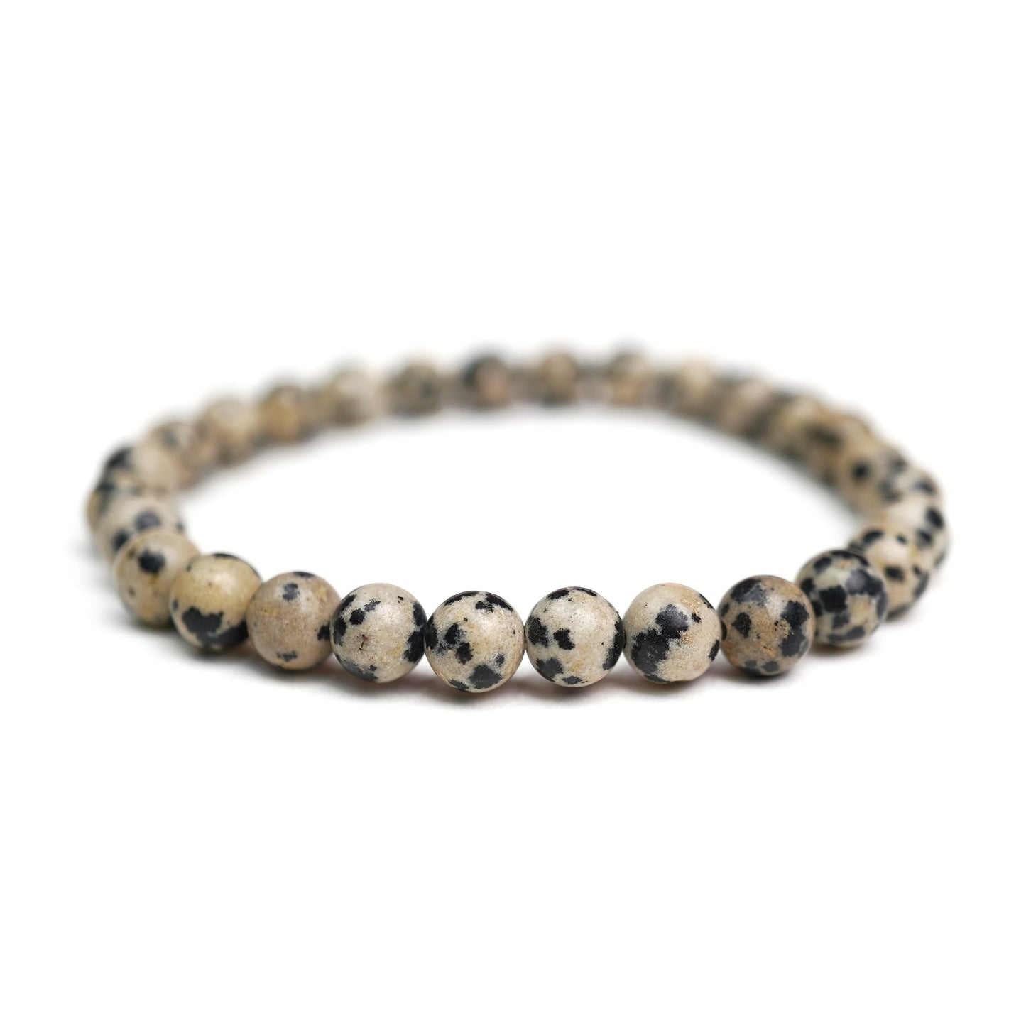 Dalmatian Stone Stretch Bracelet 6mm