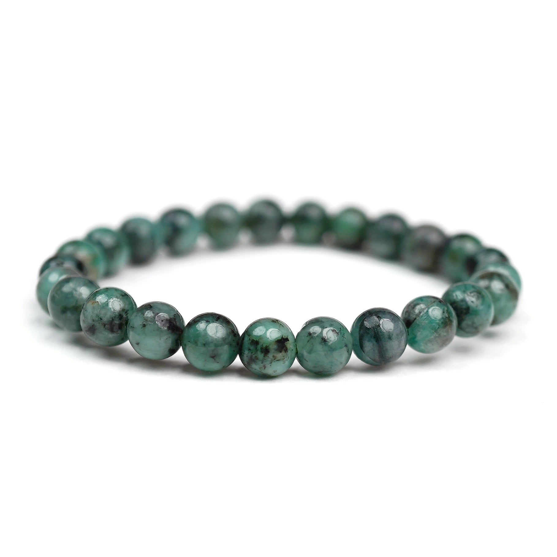 Emerald Stretch Bracelet 8mm