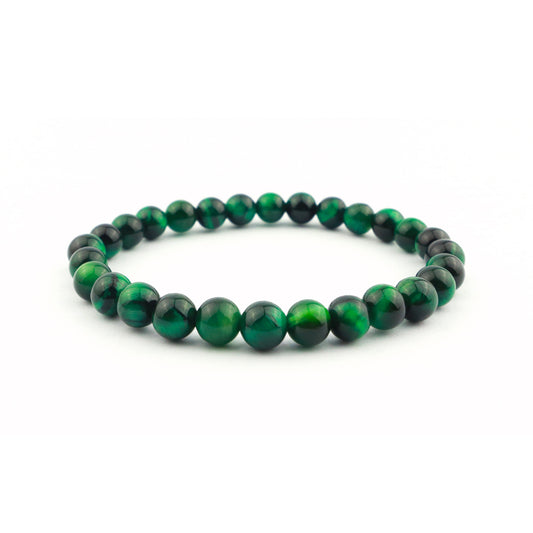 Green Tiger Eye Stretch Bracelet 6mm