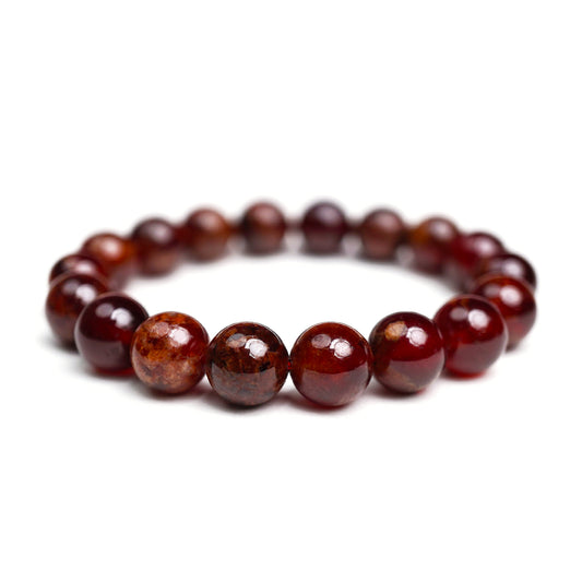 Hessonite Garnet Stretch Bracelet 10mm