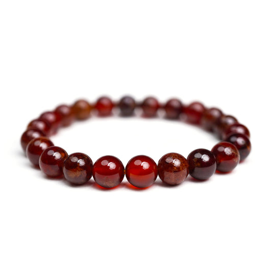 Hessonite Garnet Stretch Bracelet 8mm