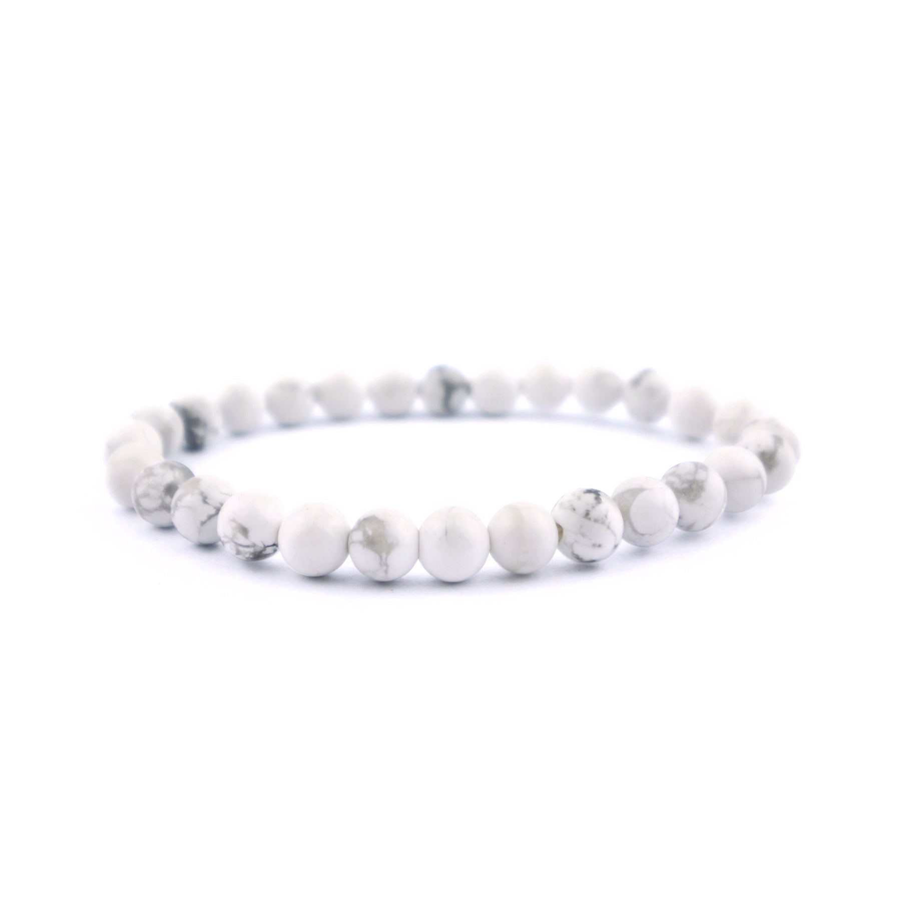 Howlite Stretch Bracelet 6mm