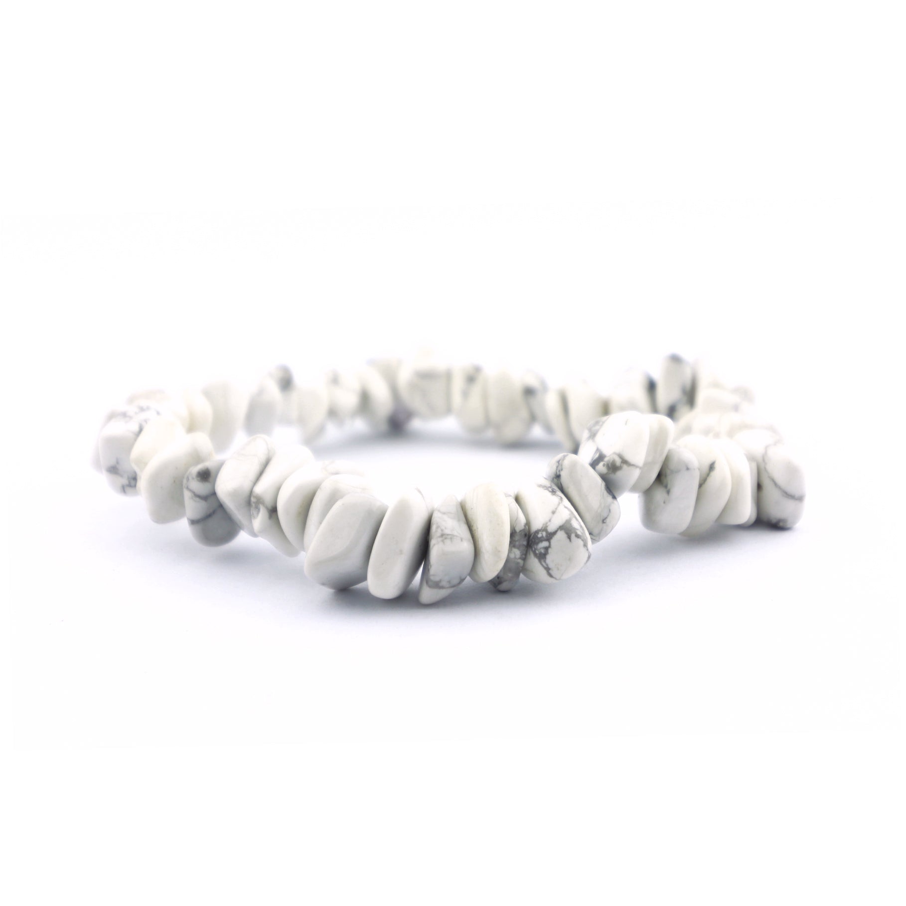Howlite Chips Stretch Bracelet