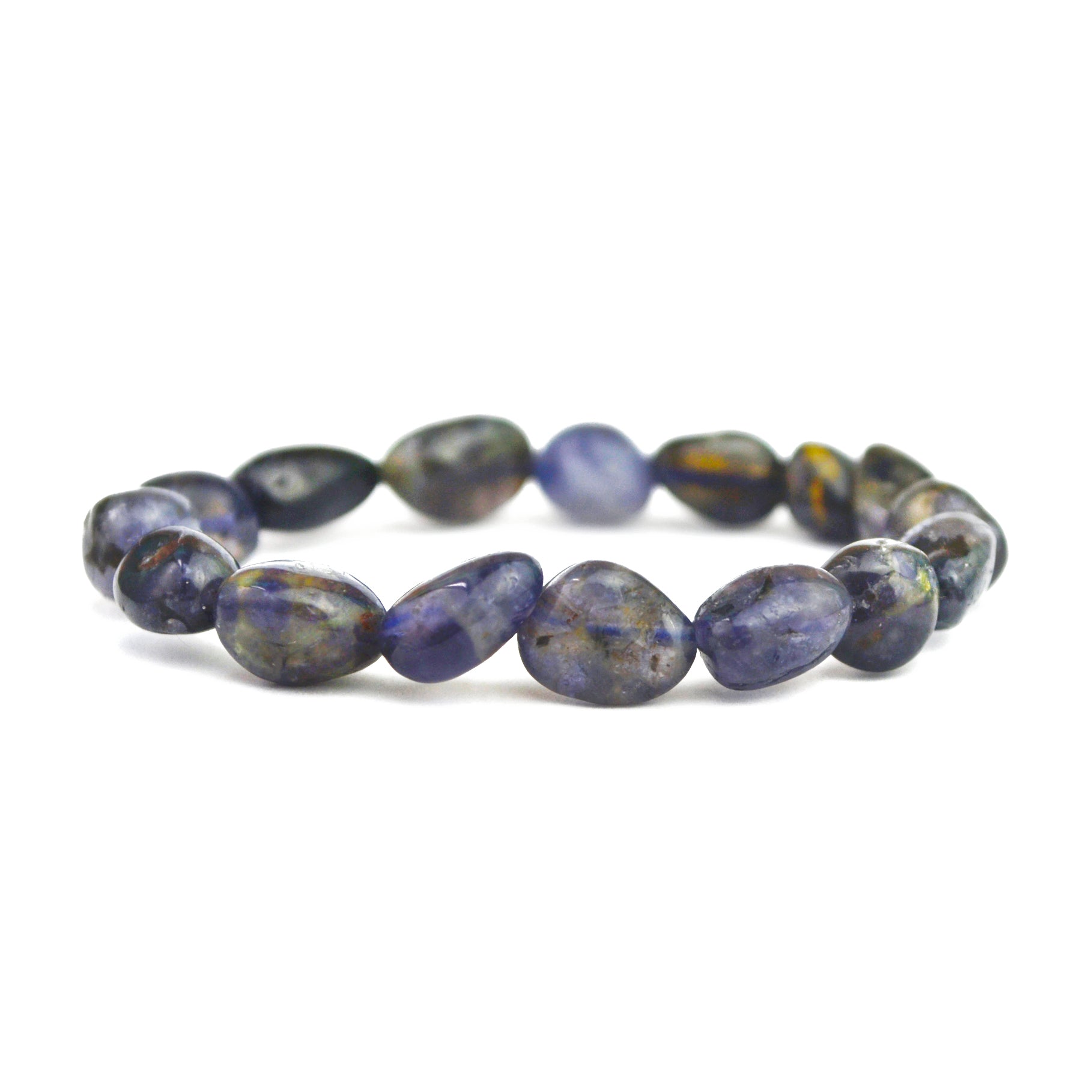 Iolite Pebbles Stretch Bracelet
