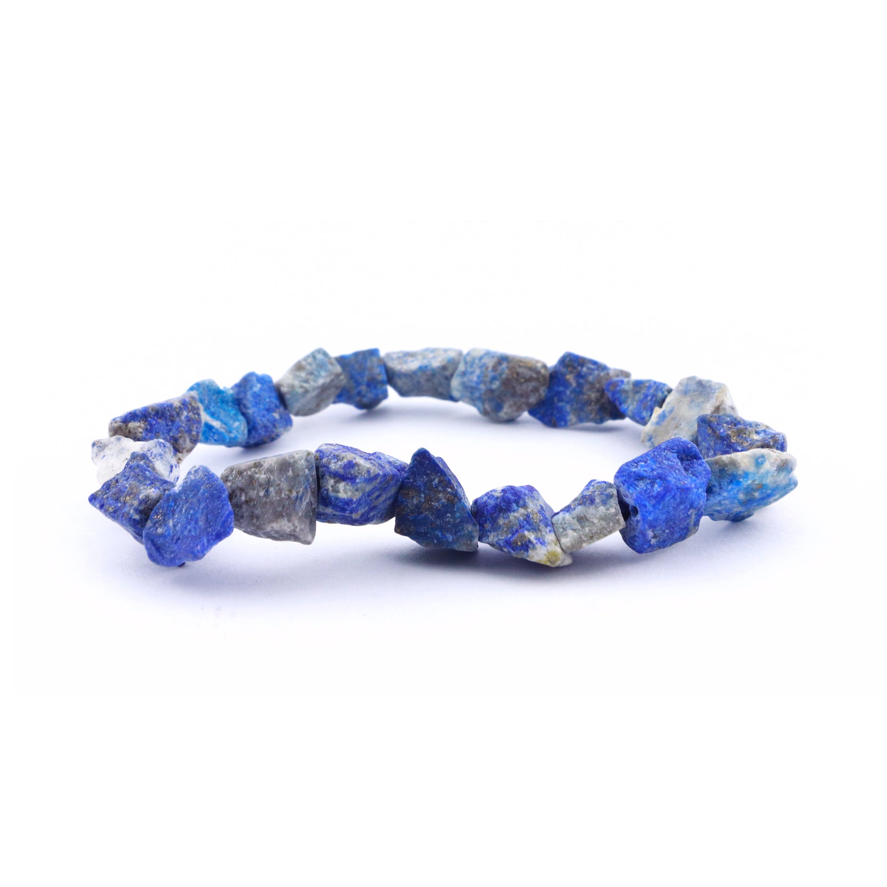 Raw Lapis Lazuli Stretch Bracelet Small