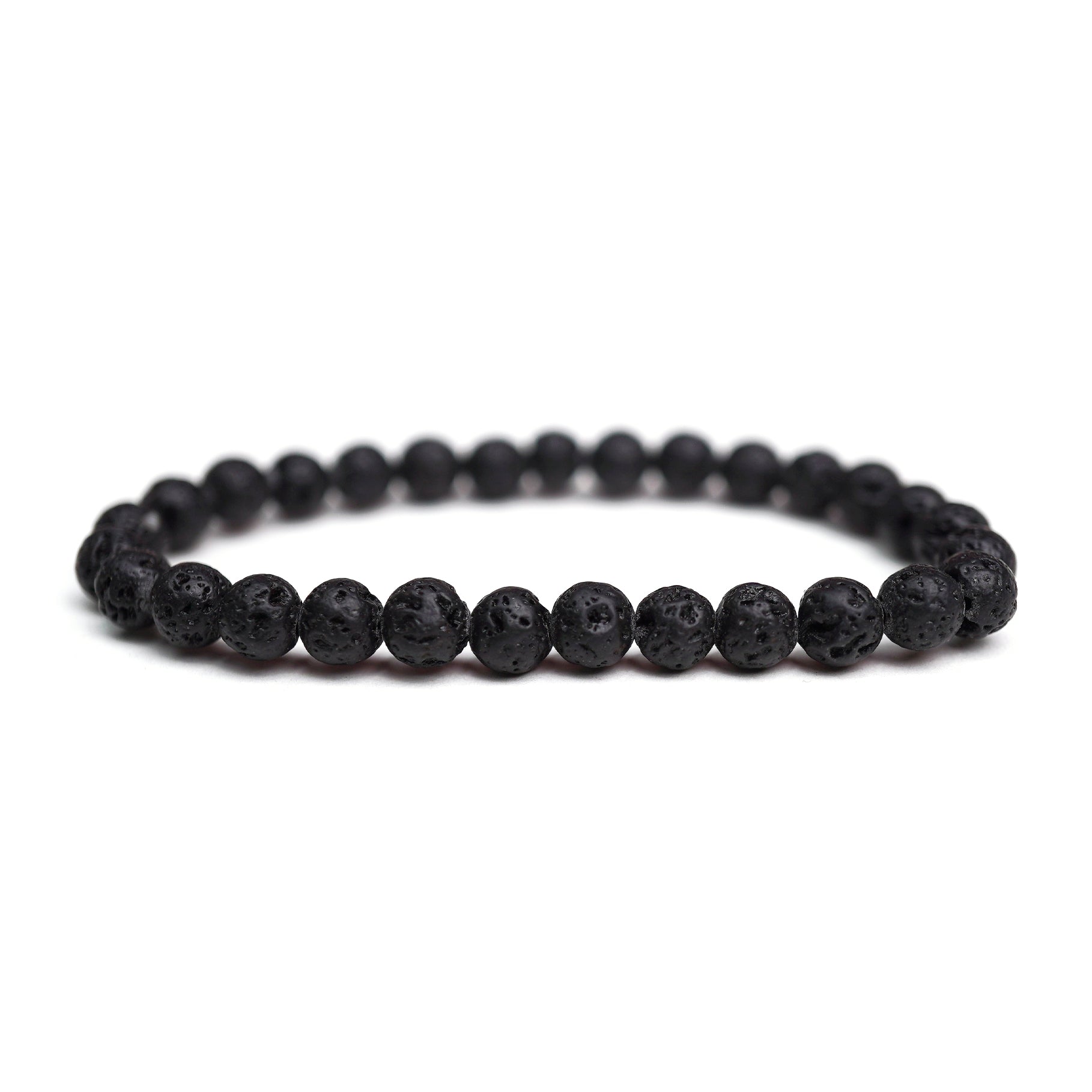 Lava Stone Stretch Bracelet 6mm