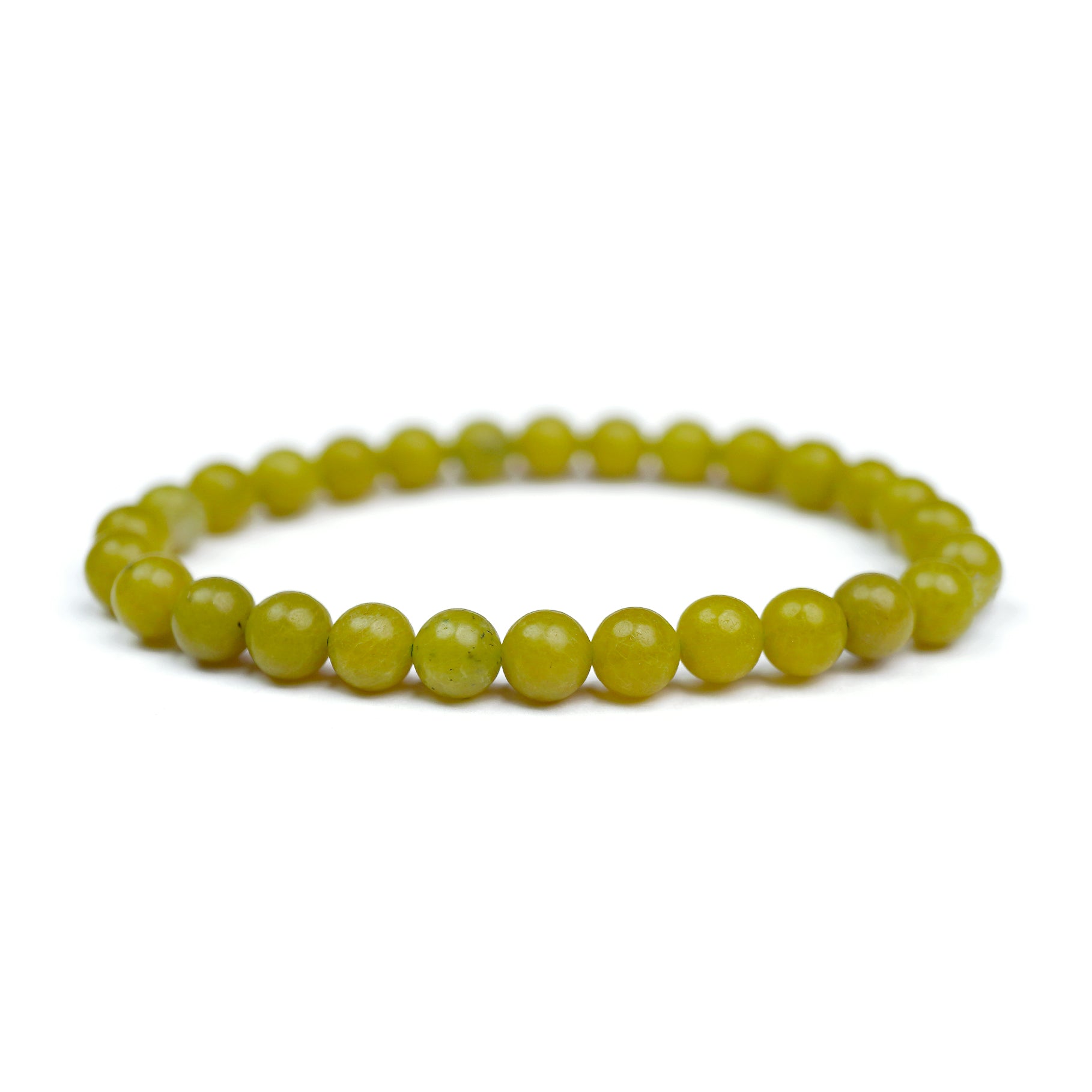 Lemon Jade Stretch Bracelet 6mm
