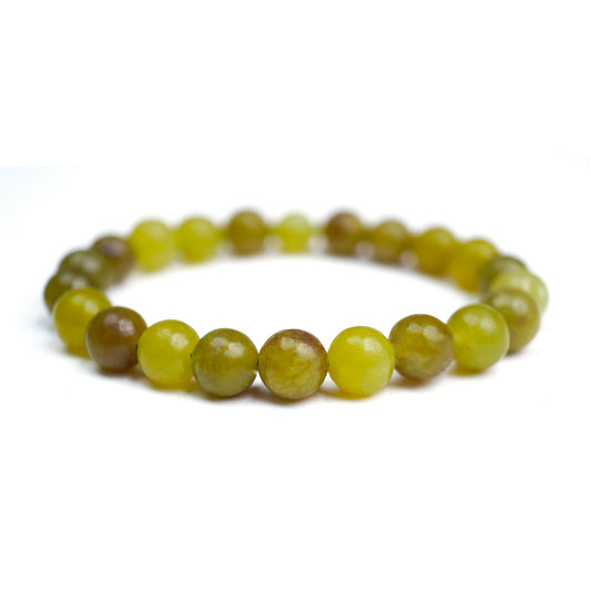 Lemon Jade Stretch Bracelet 8mm