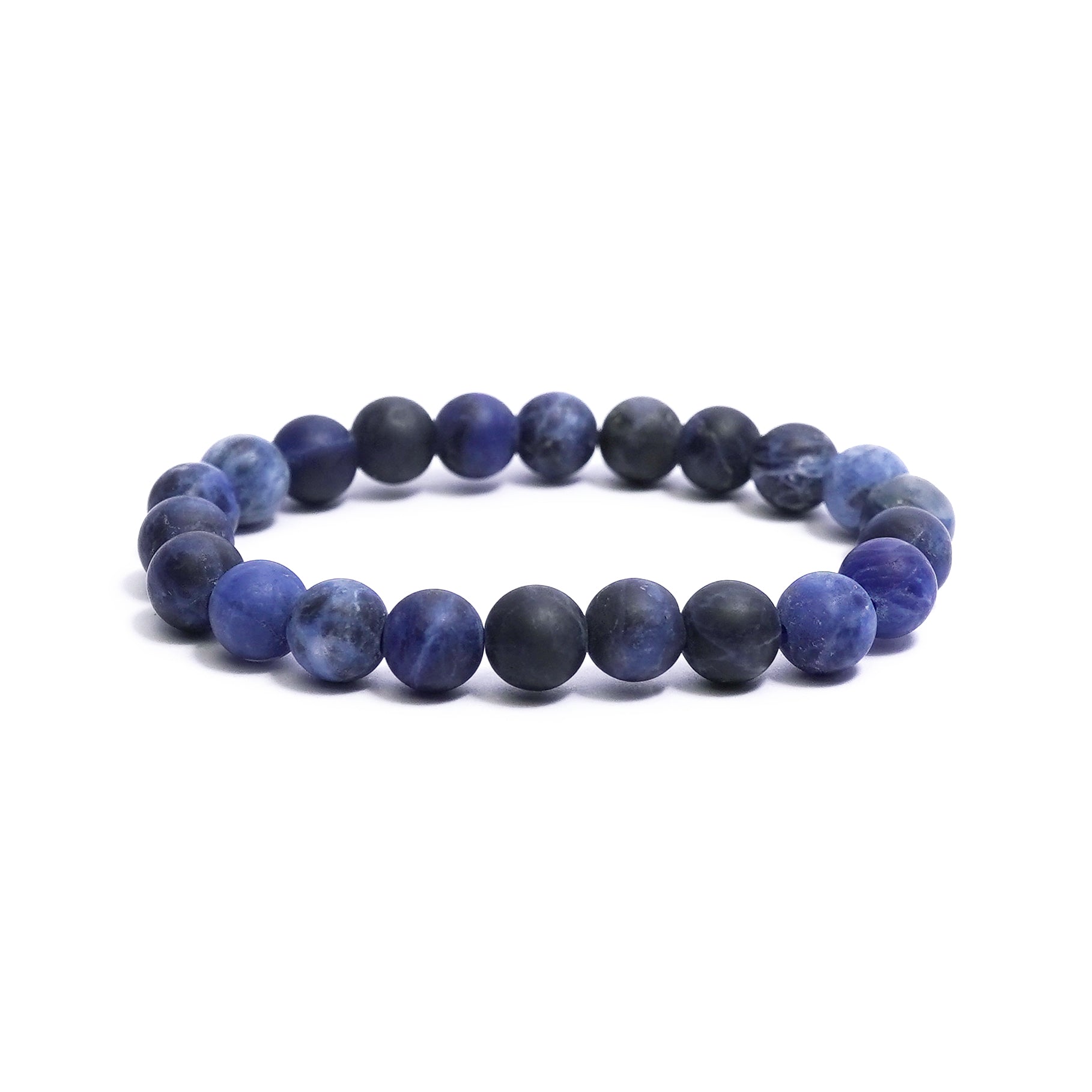 Matte Sodalite Stretch Bracelet 8mm