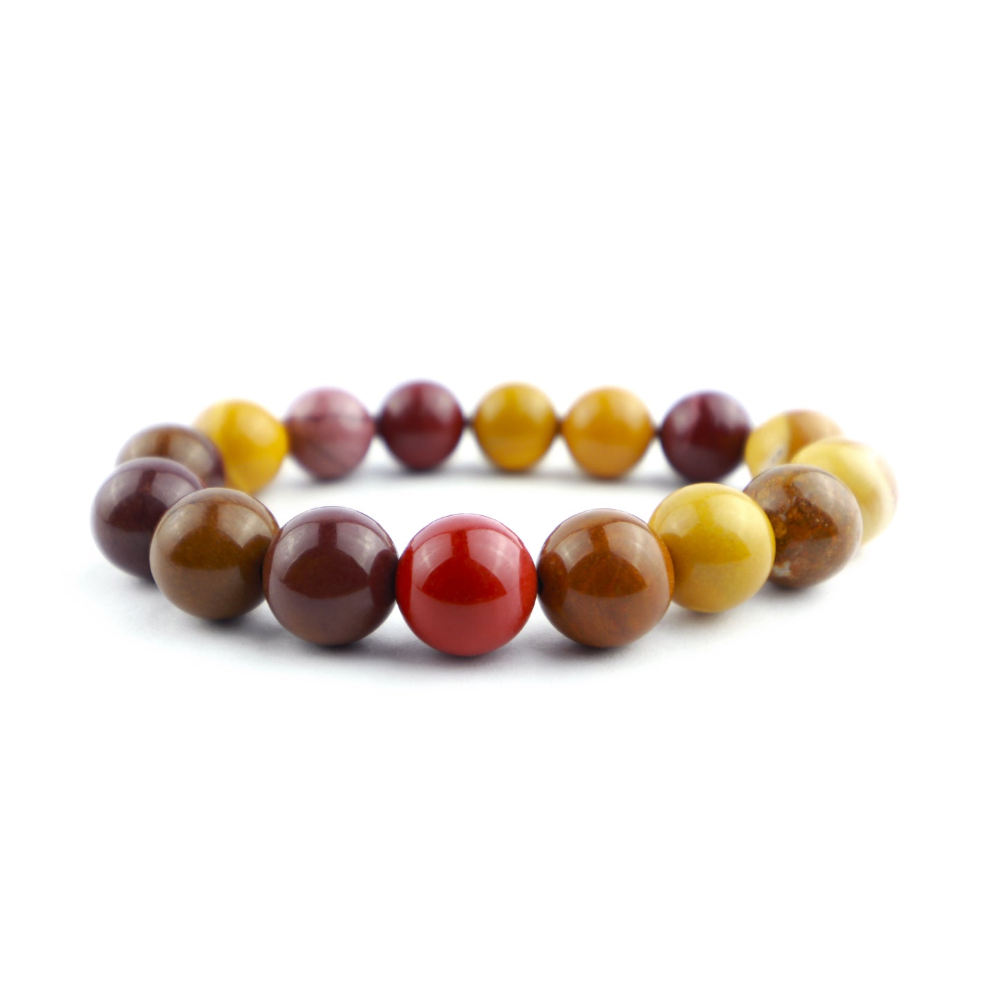 Mookaite Jasper Stretch Bracelet 12mm