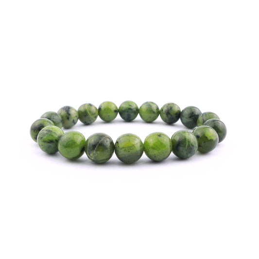 Nephrite Jade Stretch Bracelet 10mm