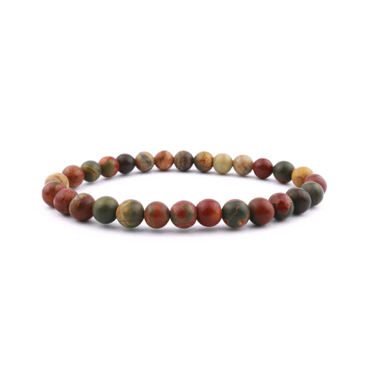 Picasso Jasper Stretch Bracelet 6mm