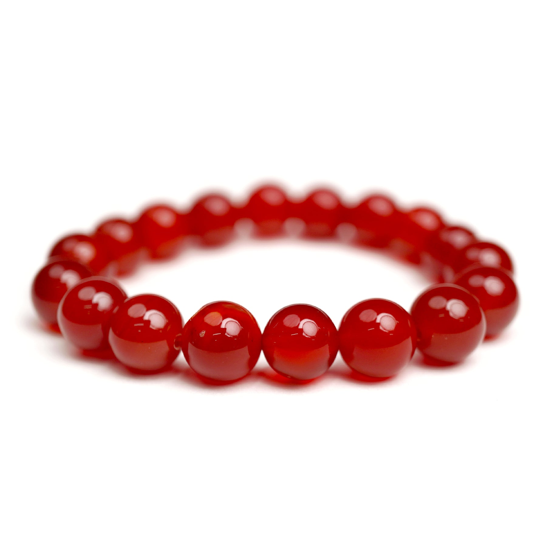 Red Carnelian Stretch Bracelet 10mm