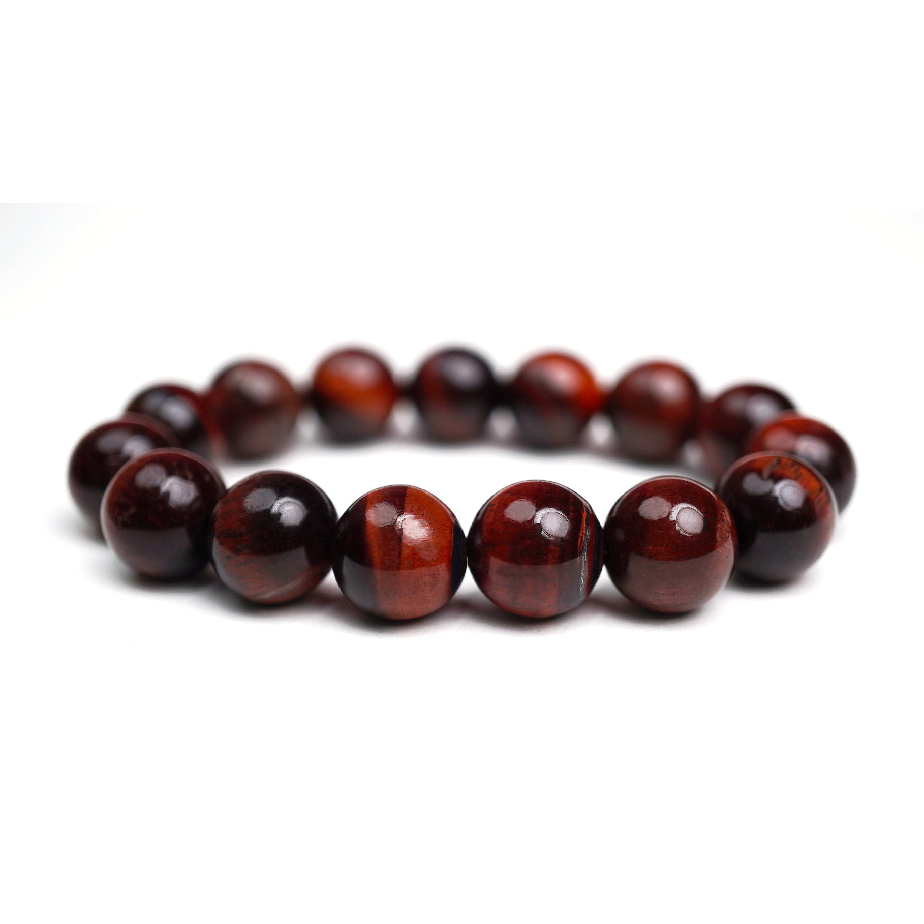 Red Tiger Eye Stretch Bracelet 12mm
