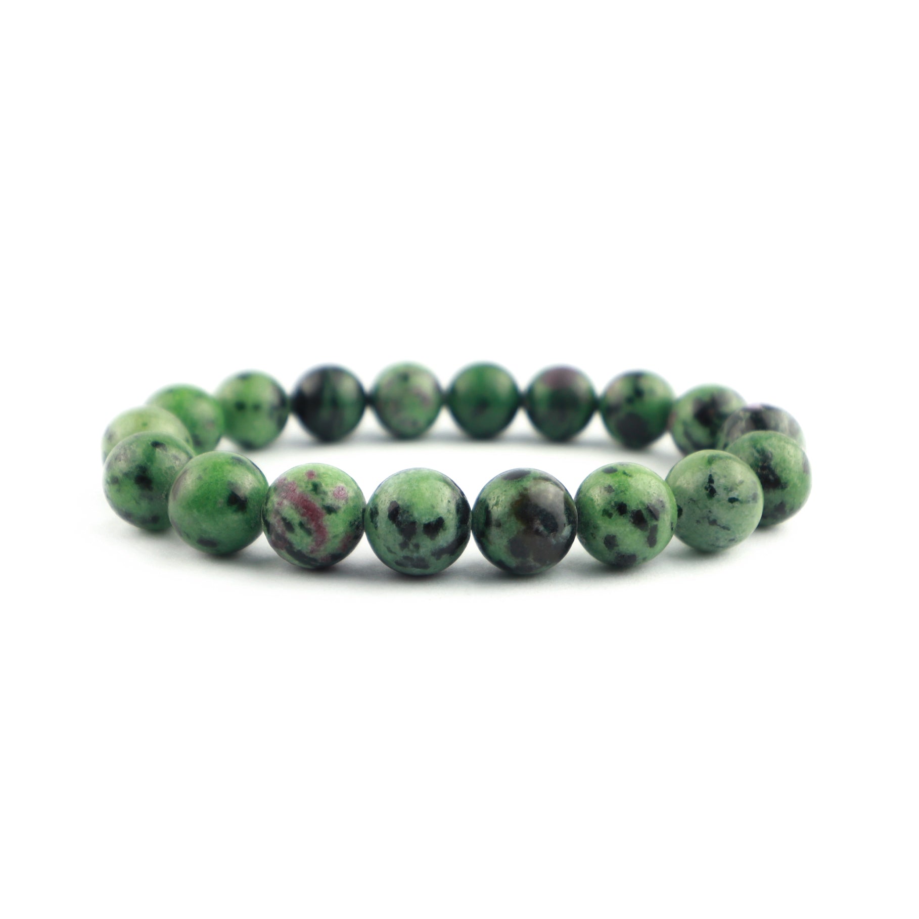 Ruby Zoisite Stretch Bracelet 10mm