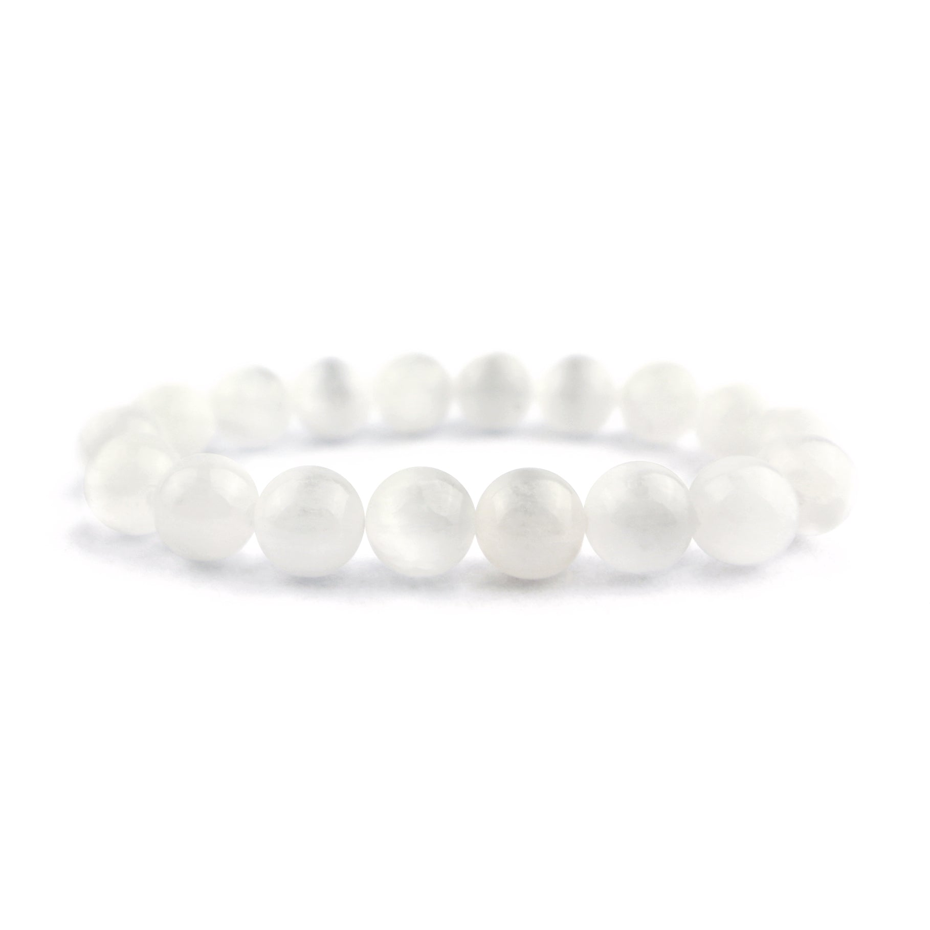 Selenite Stretch Bracelet 10mm