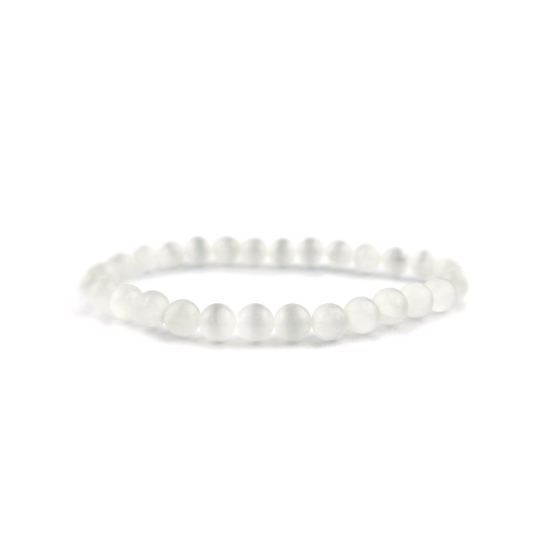 Selenite Stretch Bracelet 6mm