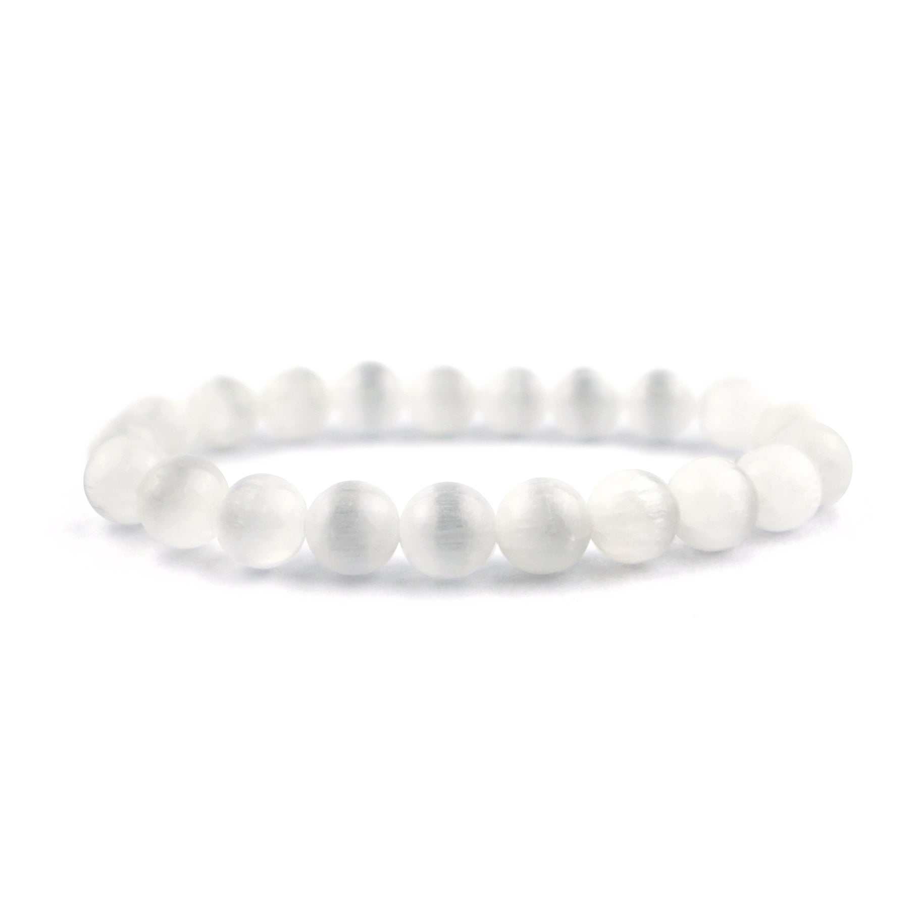 Selenite Stretch Bracelet 8mm