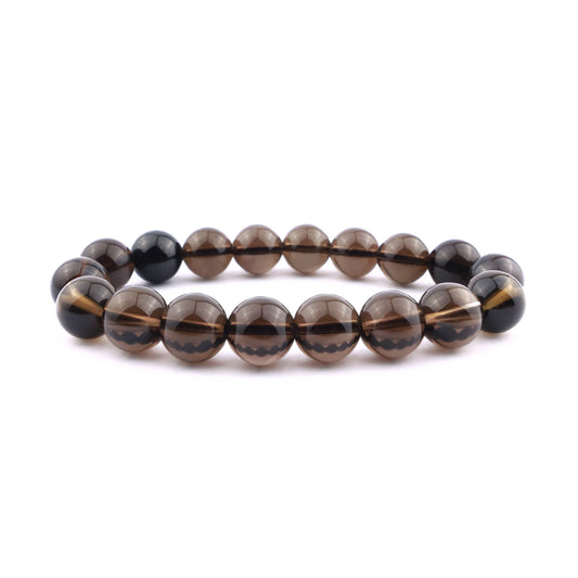 Smoky Quartz Stretch Bracelet 10mm