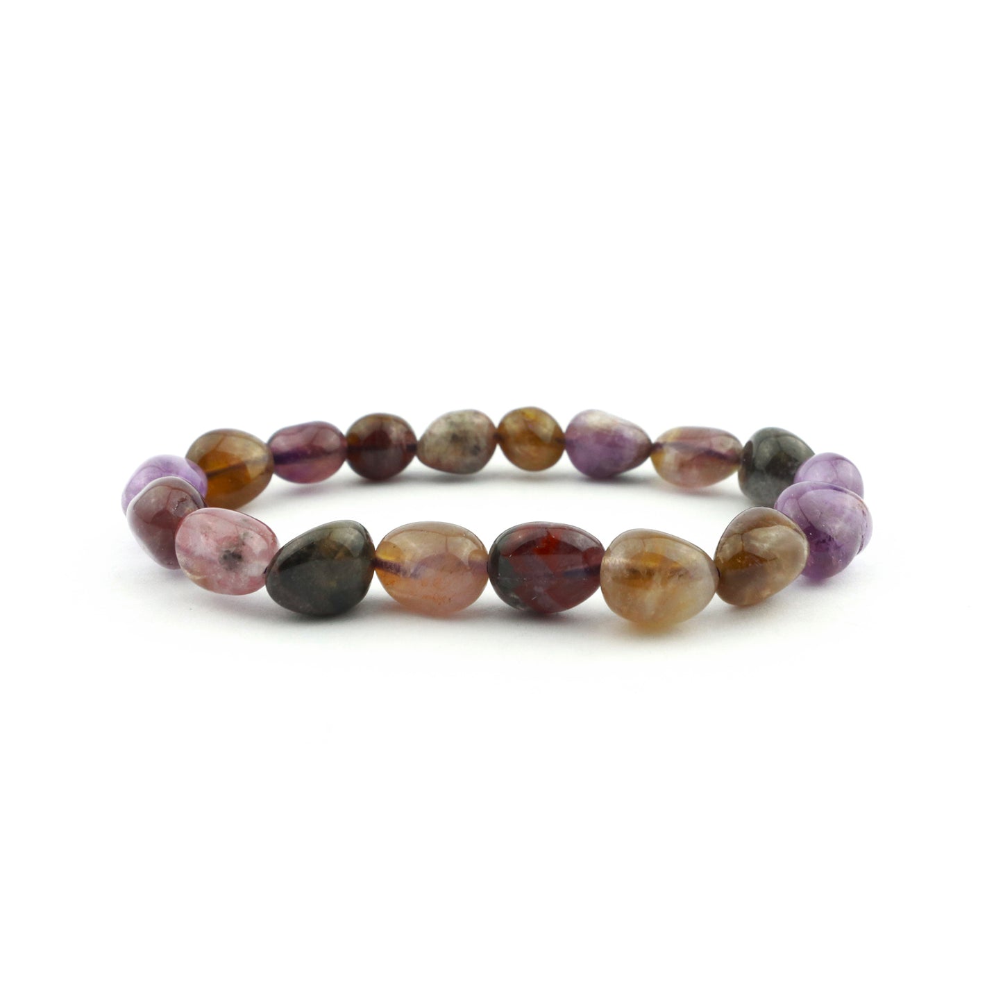 Super Seven Pebbles Stretch Bracelet