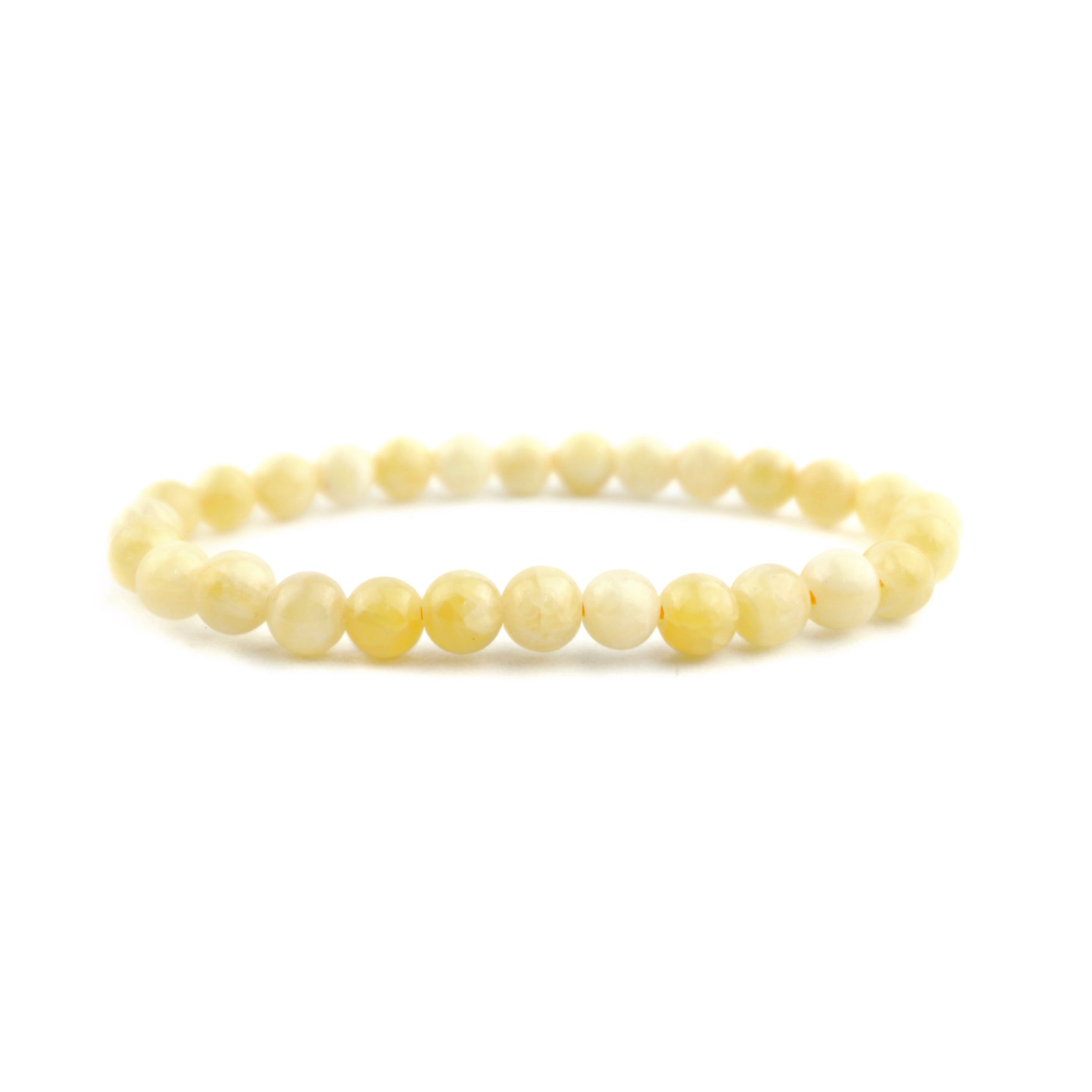 Yellow Calcite Stretch Bracelet 6mm