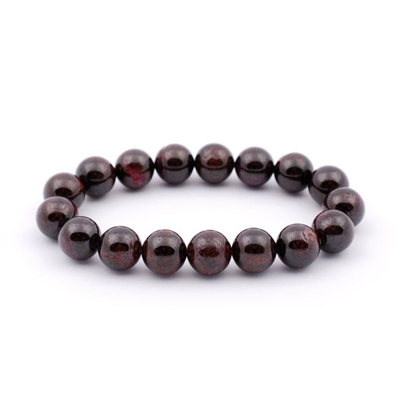 Almandine Garnet Stretch Bracelet 10mm