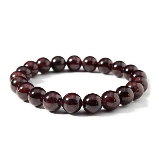 Almandine Garnet Stretch Bracelet 8mm