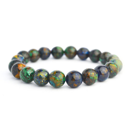 A-Grade Chrysocolla Stretch Bracelet 10mm