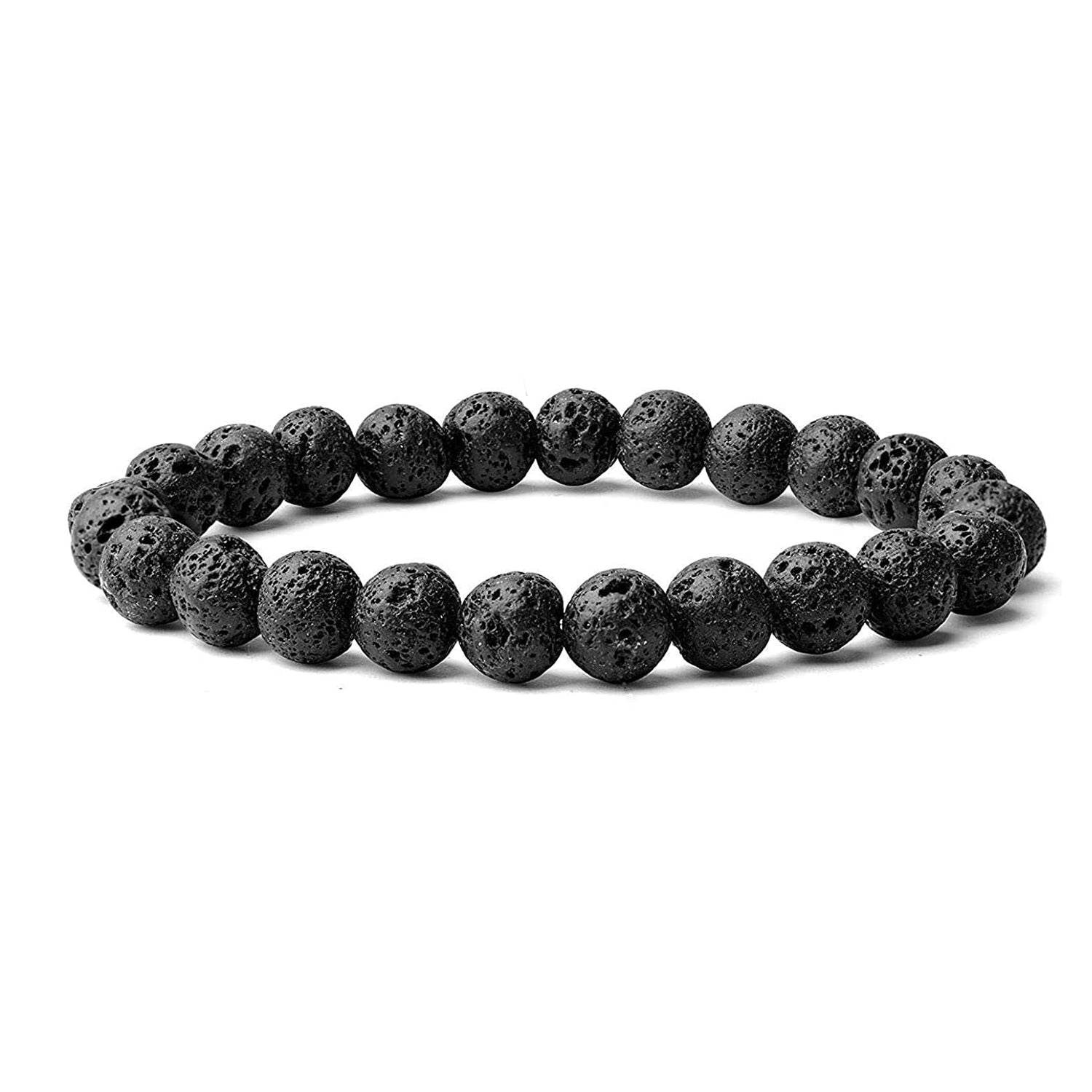 Lava Stone Stretch Bracelet 8mm
