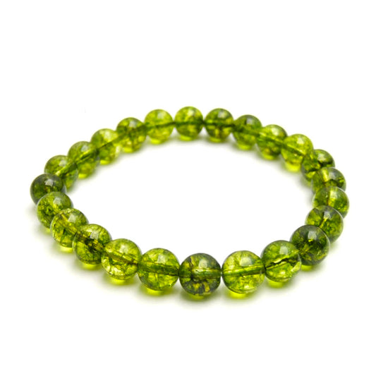 Peridot Stretch Bracelet 8mm