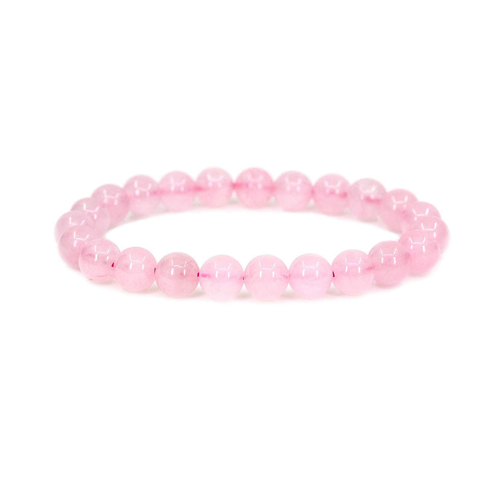 Rose Quartz Stretch Bracelet 8mm