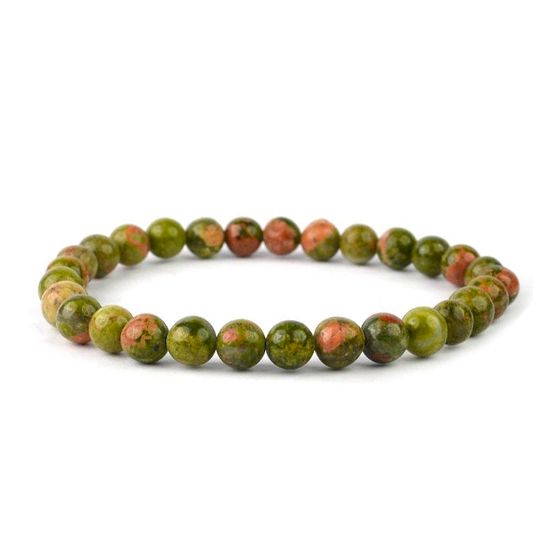 Unakite Stretch Bracelet 6mm